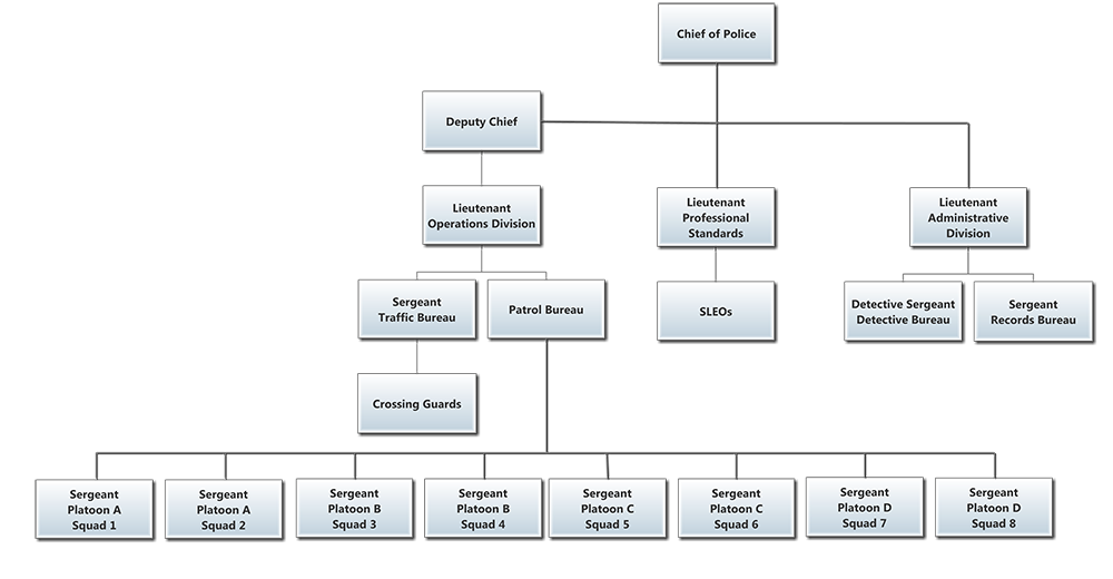 Organizational Chart – Mount Laurel Police Department